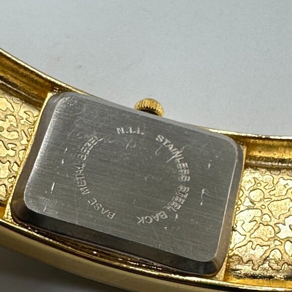 Collezio Watch Women Gold Silver Two Tone Panther Bangle Band New Battery 7" - Picture 9 of 13